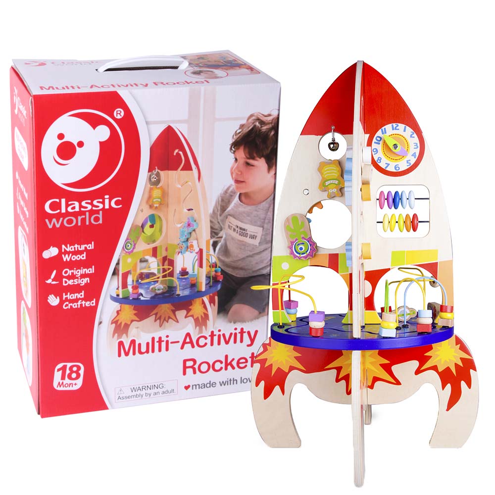 Classic World – Multi-Activity Rocket – 37 x 37 x 62 cm