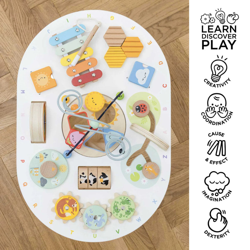Wooden Sensory Activity Table.