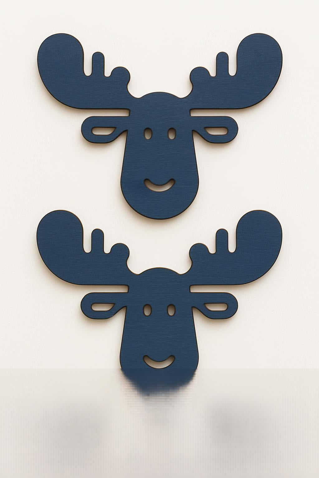 Large Little Moose Wall Art 3D Set of 2.